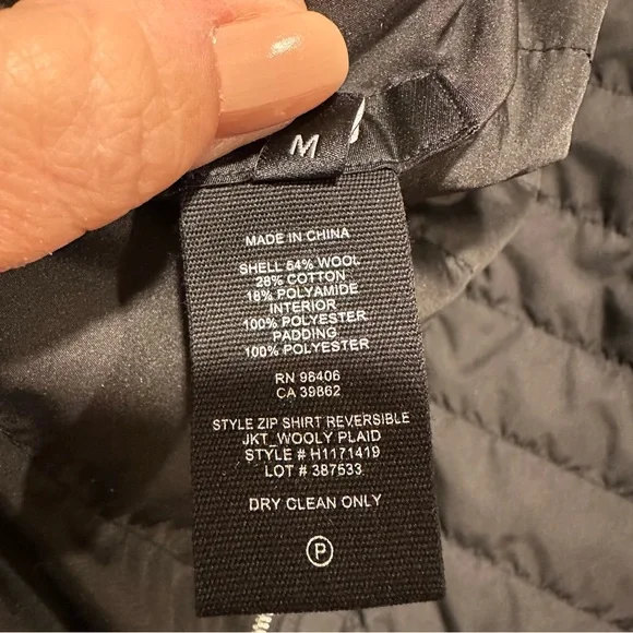 Theory Reversible Zip Shirt Jacket M